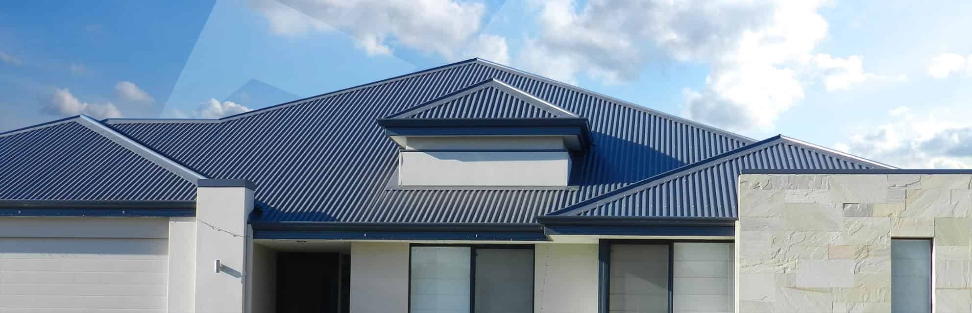 Metal roof, new home