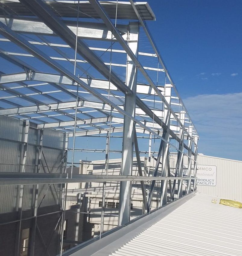 Industrial roof framing